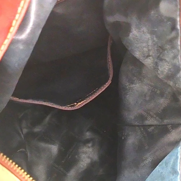 Marino Orlandi Brown and Tan Leather  Shoulder Bag Made In Italy. - Picture 11 of 14